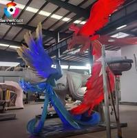 Águila Doble Animatrónica de Tamaño Real Personalizada para Decoración de Parques Temáticos y Zonas de Vida Silvestre