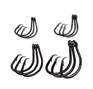 Aider brillant fil <span class=keywords><strong>de</strong></span> soie Gang crochets truqué grand jeu thon <span class=keywords><strong>requin</strong></span> crochet en acier inoxydable eau salée mer poisson crochet <span class=keywords><strong>de</strong></span> pêche - Product Image 2