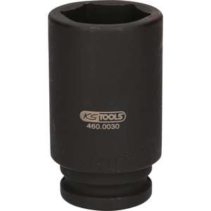 KS TOOLS 3/4" Axle nut <b>socket</b>, 6 point, deep, <b>46mm</b> - Product Image 3