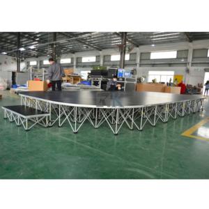 Escenario Portátil Telescópico Modular Ligero con Elevadores de Aleación de Aluminio y Plataforma de Madera Contrachapada, Fácil de Montar para Eventos - Product Image 6