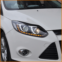 Luz Delantera para Automóvil Ford Focus 2012-2014, Conjunto de Faros LED, Lente Bifocal, Lámpara Delantera, Accesorios en Oferta