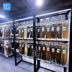 Comptoir de cheveux de fabrication d'usine Design d'intérieur magasin d'<span class=keywords><strong>extension</strong></span> de cheveux perruque en métal meubles d'affichage de boutique - Product Image 2