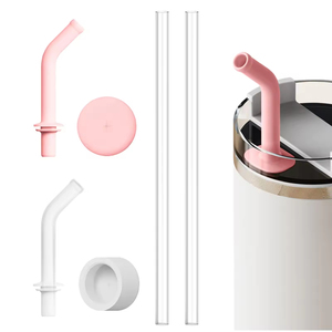 Pajita Antiderrames para Accesorios Stanley Quencher H2.0, Actualización 2024, 2 en 1, Puntas de Silicona Antiderrames, Tapón Antiderrames - Product Image 1
