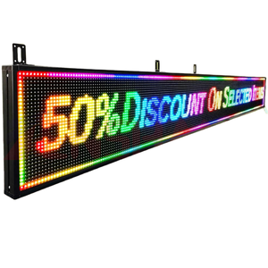 Letrero Publicitario LED Programable a Todo Color en Oferta, Pantalla LED Interior con Mensajes Desplazables - Product Image 1