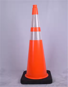 Vente directe usine – Cône de signalisation routière flexible en PVC, 90 cm, 12 lb (5,5 kg) - Product Image 5