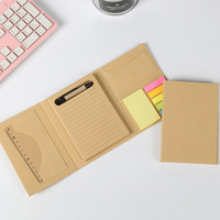 Bloc-notes adhésif en papier kraft, bloc-notes à déchirer, bloc-notes de bureau, logo personnalisé