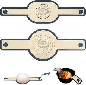 Tapis de cuisson en silicone pour pâte à pain, tapis de pétrissage pour pâtisserie, accessoire de cuisine pour friteuse à air et four hollandais, logo personnalisé - Product Image 1