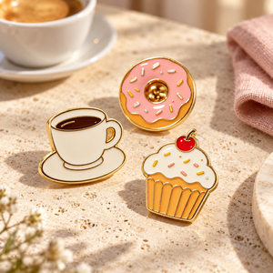 Épinglette en métal émaillé personnalisée pour uniforme d'équipe d'hôtel et de café, vente en gros par le fabricant, pour commandes en gros de distributeurs - Product Image 4