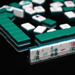 Mahjong américain de luxe, 166 tuiles, design graphique personnalisé, jeux de société professionnels, ensemble de Mahjong portable pour les voyages, cadeau pour adultes - Product Image 6