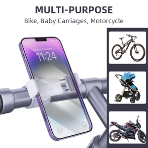 Soporte Antivibraciones para Teléfono en Manillar de Bicicleta, Cochecito de Bebé, <span class=keywords><strong>Carrito</strong></span> de Compras, Bicicleta Eléctrica, Scooter, para Teléfonos de 4-6.5 Pulgadas - Product Image 3