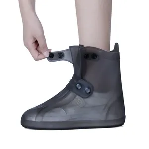 Fashion cheap waterproof plastic anti-static women men design your own rain boots cover for snow