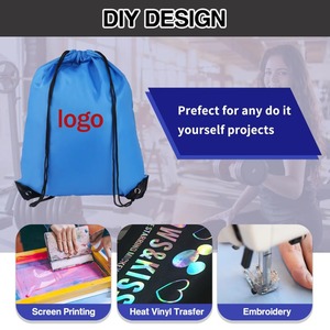 Promotional Custom Printed Logo <b>Drawstring</b> <b>Backpack</b> Wholesale <b>Drawstring</b> Gym Bags Black Draw String Bags for Sports and Travel - Product Image 4