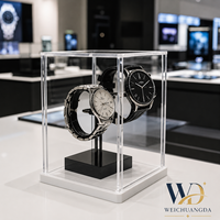 Support de Présentation Personnalisé en Acrylique Transparent pour Montres – Présentoir Multi-Montres Transparent pour Montres-bracelets – Vitrine de Comptoir pour Bijoux