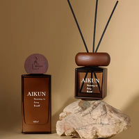 Diffuseur de parfum en verre Aikun personnalisé, 100 ml, 150 ml, petite bouteille, aromathérapie, huile essentielle, diffuseur de parfum à bâtonnets