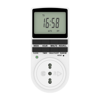 Wattsave Factory Direct Italy Plug 230V 16A Interrupteur Horloge Numérique Intérieur Prise Économiseur d'Énergie IP22 Garantie 12 Mois Certifié CE