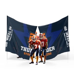 Wholesale 100% Polyester Fabric Promotional Flags and Banners Huge Corwd Surfing Vertical Hanging Banners for Sports