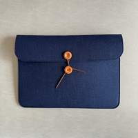 Housse pour ordinateur portable en feutre format A4, pochette pour documents, personnalisable, sac pour ordinateur portable à double bouton pour tablette et ordinateur portable, vente en gros