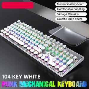 Chơi Game bàn phím chuột cảm giác cơ khí RGB LED <span class=keywords><strong>Backlit</strong></span> Gamer bàn phím USB có dây máy tính trò chơi bàn phím cho PC máy tính xách tay - Product Image 4