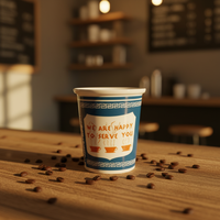 Tasses à café et à thé en céramique écologiques personnalisées, 180 ml, à paroi simple, en porcelaine, compatibles lave-vaisselle et micro-ondes