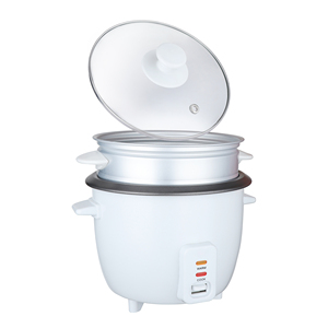 Olla arrocera eléctrica clásica de 700W 1.8L de color blanco - Product Image 3