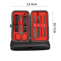Kit de manucure et pédicure promotionnel 7 en 1, ensemble d'outils à ongles en acier inoxydable pour cuticules