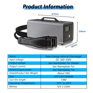 Longood เครื่องชาร์จ CCS2 V2H แบบพกพา3.5 5KW V2L V2L เครื่องชาร์จไฟฟ้ากระแสตรงเป็นไฟฟ้ากระแสสลับแบบสองทิศทางเครื่องปล่อยประจุยุโรปรุ่นเทสลา - Product Image 5