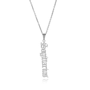 Collar de 12 Constelaciones TD Fashion Jewelry, Chapado en Oro, Acero Inoxidable, Astrología, Horóscopo, Letra del Signo, Colgante con Cadena - Product Image 6