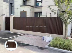 درابزين وحواجز من مركب الخشب والبلاستيك RUIHE بسعر رخيص مع ضمان لمدة عامين، تصميم عصري سهل التركيب، سياج خارجي مخصص للمنازل - Product Image 4