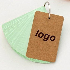 Tarjetas Flash en Blanco Premium para DIY con Anillo |   Tarjetas <span class=keywords><strong>de</strong></span> Estudio <span class=keywords><strong>de</strong></span> Papel Kraft <span class=keywords><strong>de</strong></span> Colores |   Material Didáctico para la Memoria - Product Image 3