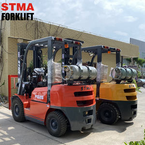 מלגזה STMA 2 טון גז פחמימני מעובה (LPG) עם תורן תלת-שלבי 5000 מ\\\"מ ומערכת הסבה אמריקאית IMPCO - Product Image 2