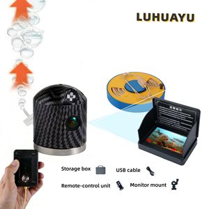 Drone <span class=keywords><strong>de</strong></span> pêche portable <span class=keywords><strong>en</strong></span> plastique moulable avec détecteur <span class=keywords><strong>de</strong></span> poissons, libération d'appâts, caméra sous-marine, treuil télécommandé, étanche IP68, 8000 mAh - Product Image 6