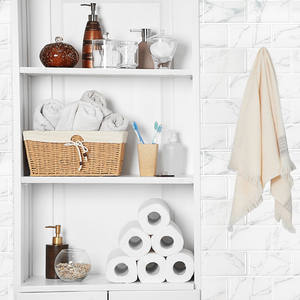 Carrelage mural en mosaïque PVC 3D auto-adhésif, 1 pièce, carrelage autocollant de cuisine, écorce et auto-adhésif, dosseret - Product Image 6