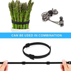 Correa de sujeción de cables ajustable con gancho y bucle de doble cara autoadhesiva ecológica al por mayor de fábrica - Product Image 6