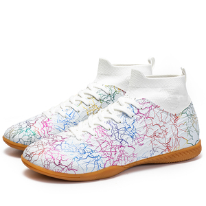 Chaussures de football de sport d'extérieur unisexes pour enfants 2026, chaussures de <span class=keywords><strong>futsal</strong></span> d'entraînement antidérapantes pour le printemps, tige en PU, excellent choix - Product Image 2