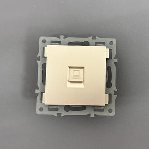 AB Standart Priz Fişi 82mm Entegre Alman Fransız Tarzı Altın Cam Panelli Duvar Anahtarı ve Priz Modülü Kombinasyonu - Product Image 4