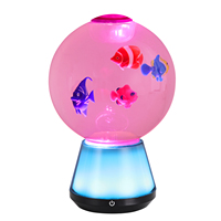 Veilleuse 3D moderne et enchanteuse en forme de lotus pour bébés et enfants, base à changement de couleur RGB, lampe LED en forme de requin