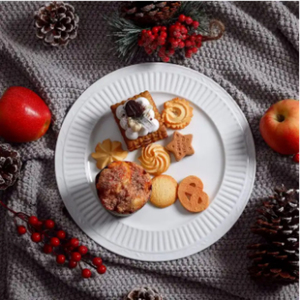 Bền Thiết kế ngắn gọn bộ đồ ăn bằng gốm thiết lập vòng trắng nhà sử dụng gốm tấm ăn tối cho nhà hàng đám cưới - Product Image 3