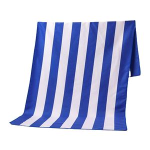 Offre Spéciale imperméable 90*180 cm anti serviette de plage de rayure bleue de cru de sable avec l'impression - Product Image 1
