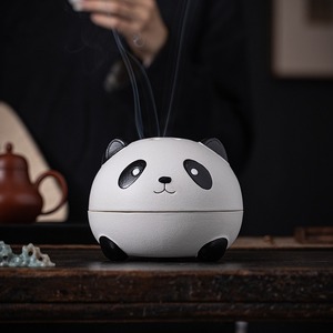 MSH Panda gigante grande bobina creativa di incenso zanzariere bruciatore piatto in ceramica - Product Image 1