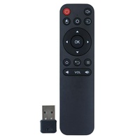 Remote Control TV Logam 15 Tombol Inframerah 16 Tombol Kustom, Kode Bergulir, Tahan Air, Jangkauan 10m, Mati Otomatis, Baterai AAA, Android TV