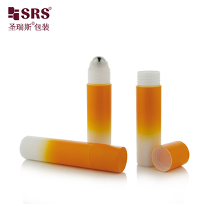 Rpp (S)-30ml 1oz chất lượng tốt Gradient Orange PP tái chế nhựa cuộn trên chai với thép lớn con lăn bóng cho tóc dầu Thuốc bổ - Product Image 4