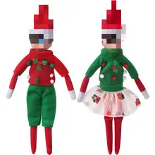 New arrival elf doll Christmas Elf Doll Clothes outfit skirt pants dress for Elf doll Christmas decoration