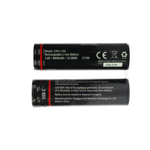 Batería de Iones de Litio 21700 de Diseño Extraíble para Uso Versátil, Capaz de Carga Rápida, 3.7V 4600mAh, Batería de Alta Capacidad para Linterna - Product Image 3