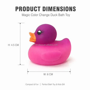 Hot Selling Color Changing Duck Bath Toy, Heat Sensitive <strong>Magic</strong> Color <strong>Bathtub</strong> Water Toy Wholesale Change Color Duck on Hot Water - Product Image 3