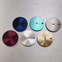 Bandjoy - Esfera de Reloj de Metal Estéril en Blanco de 28.5mm, Sin Luminosidad, Color Sólido, Compatible con Movimientos NH35 y NH36, Piezas de Modificación