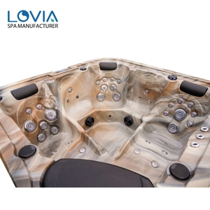 Màu sắc mới hoàng hôn ngoài trời bồn tắm nước nóng 5 người vườn <span class=keywords><strong>Spa</strong></span> Whirlpool <span class=keywords><strong>Spa</strong></span> bong bóng không khí massage bồn tắm freestanding Whirlpool - Product Image 6