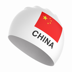 Gorro de Natación con la Bandera Nacional de China, de Silicona, Impermeable, para Adultos, para Deportes Acuáticos - Product Image 3