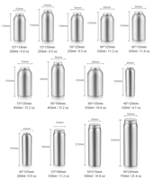 120ml 200ml 330ml 350ml 500ml 750ml Emballage de bouteille de vitamine en métal Bouteilles de capsule d'impression personnalisées Bouteilles de médecine vides en aluminium