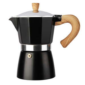 Vente chaude Kingze – Cafetière Moka 2-en-<span class=keywords><strong>1</strong></span> en aluminium avec logo personnalisé, pour cuisinière, bouilloire à café, théière, cafetière expresso - Product Image 6