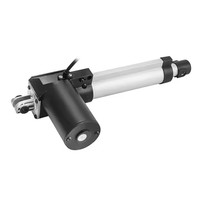 Grosir aktuator linier listrik kecepatan tinggi, Stroke 100-500mm 6000n untuk tempat tidur medis 12V/24V DC Magnet permanen